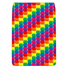 Rainbow 3d Cubes Red Orange Flap Covers (l)  by Nexatart