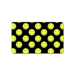 Happy Face Pattern Magnet (name Card) by Nexatart