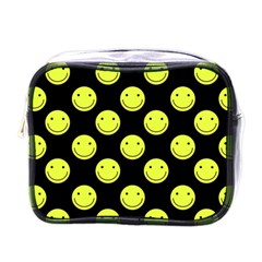 Happy Face Pattern Mini Toiletries Bags by Nexatart