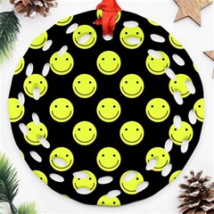 Happy Face Pattern Ornament (round Filigree)