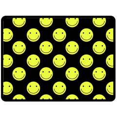 Happy Face Pattern Double Sided Fleece Blanket (large)  by Nexatart