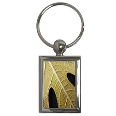 Yellow Leaf Fig Tree Texture Key Chains (rectangle)  by Nexatart