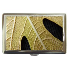 Yellow Leaf Fig Tree Texture Cigarette Money Cases by Nexatart