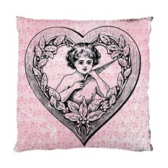 Heart Drawing Angel Vintage Standard Cushion Case (two Sides)