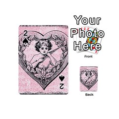 Heart Drawing Angel Vintage Playing Cards 54 (mini)  by Nexatart