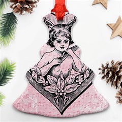 Heart Drawing Angel Vintage Christmas Tree Ornament (two Sides) by Nexatart