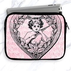 Heart Drawing Angel Vintage Apple Ipad 2/3/4 Zipper Cases by Nexatart