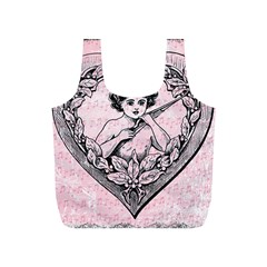 Heart Drawing Angel Vintage Full Print Recycle Bags (s)  by Nexatart