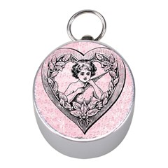 Heart Drawing Angel Vintage Mini Silver Compasses by Nexatart