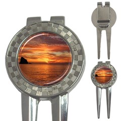 Sunset Sea Afterglow Boot 3-in-1 Golf Divots by Nexatart