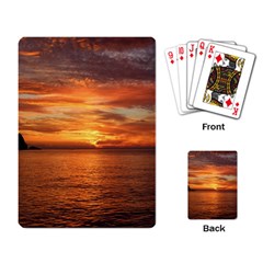 Sunset Sea Afterglow Boot Playing Card by Nexatart