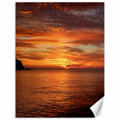 Sunset Sea Afterglow Boot Canvas 12  X 16   by Nexatart