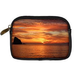 Sunset Sea Afterglow Boot Digital Camera Cases by Nexatart