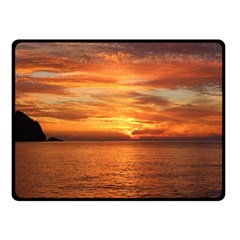 Sunset Sea Afterglow Boot Fleece Blanket (small) by Nexatart