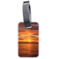 Sunset Sea Afterglow Boot Luggage Tags (two Sides) by Nexatart