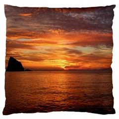 Sunset Sea Afterglow Boot Standard Flano Cushion Case (two Sides) by Nexatart