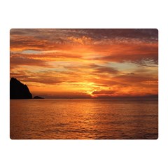 Sunset Sea Afterglow Boot Double Sided Flano Blanket (mini)  by Nexatart