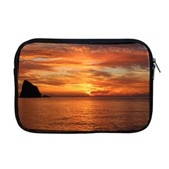 Sunset Sea Afterglow Boot Apple Macbook Pro 17  Zipper Case by Nexatart