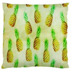 Pineapple Wallpaper Vintage Large Cushion Case (two Sides) by Nexatart