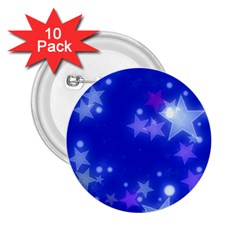 Star Bokeh Background Scrapbook 2 25  Buttons (10 Pack)  by Nexatart