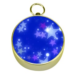 Star Bokeh Background Scrapbook Gold Compasses by Nexatart