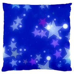 Star Bokeh Background Scrapbook Large Flano Cushion Case (two Sides) by Nexatart