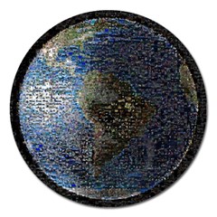 World Mosaic Magnet 5  (round) by Nexatart