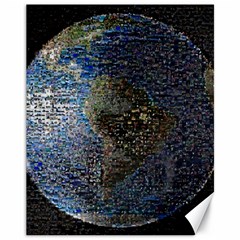 World Mosaic Canvas 11  X 14   by Nexatart