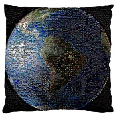 World Mosaic Large Cushion Case (one Side) by Nexatart