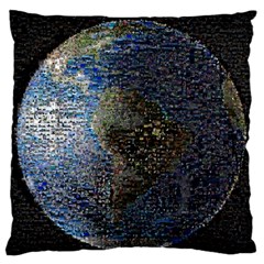 World Mosaic Standard Flano Cushion Case (two Sides) by Nexatart