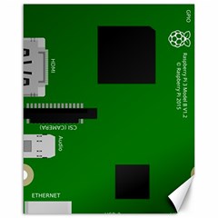 Raspberry Pi 3 Vector Canvas 16  X 20   by Nexatart