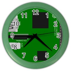 Raspberry Pi 3 Vector Color Wall Clocks by Nexatart