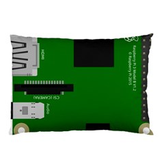 Raspberry Pi 3 Vector Pillow Case by Nexatart