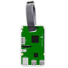 Raspberry Pi 3 Vector Luggage Tags (one Side)  by Nexatart