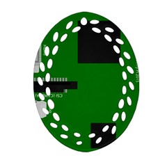 Raspberry Pi 3 Vector Ornament (oval Filigree) by Nexatart