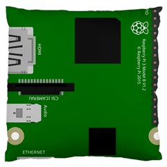 Raspberry Pi 3 Vector Large Cushion Case (one Side) by Nexatart