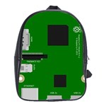 Raspberry Pi 3 Vector School Bags (XL)  Front