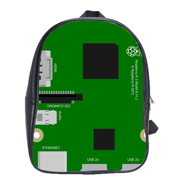 Raspberry Pi 3 Vector School Bags (XL) 