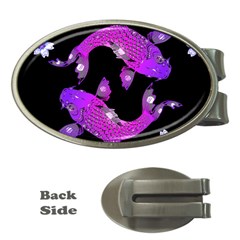 Koi Carp Fish Water Japanese Pond Money Clips (oval)  by Nexatart