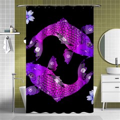 Koi Carp Fish Water Japanese Pond Shower Curtain 48  X 72  (small)  by Nexatart