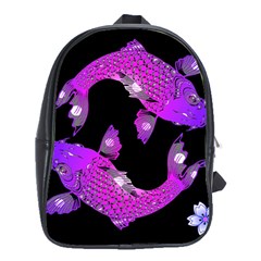 Koi Carp Fish Water Japanese Pond School Bags (xl)  by Nexatart