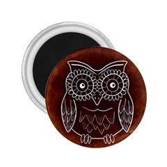 Owl Abstract Funny Pattern 2 25  Magnets by Nexatart