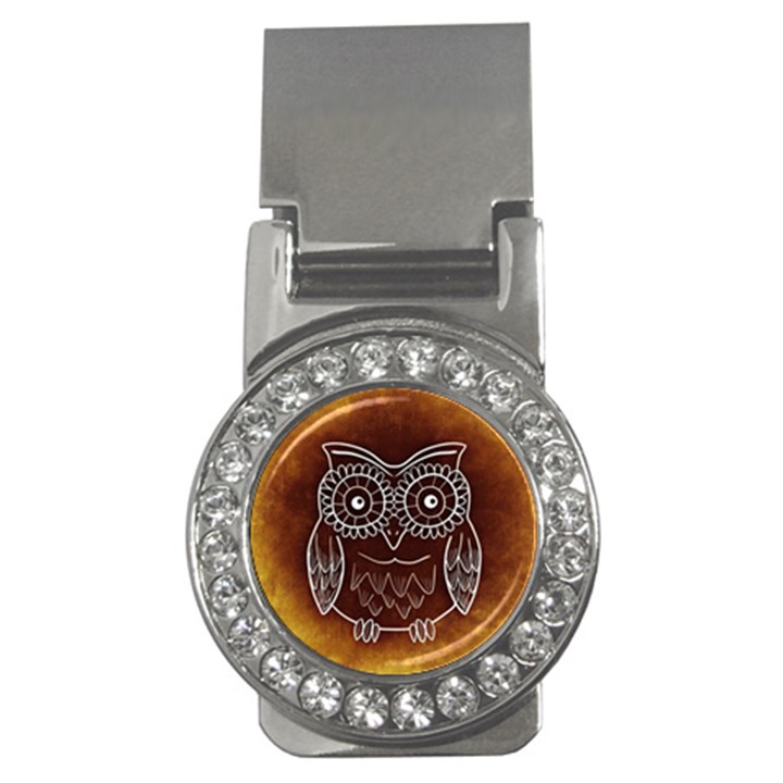 Owl Abstract Funny Pattern Money Clips (CZ) 