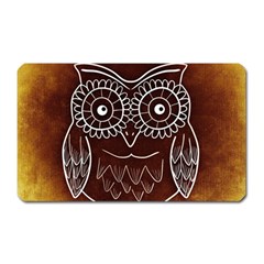 Owl Abstract Funny Pattern Magnet (rectangular) by Nexatart