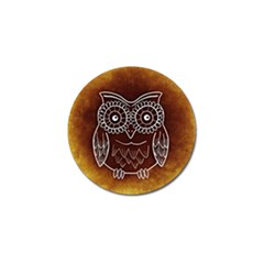 Owl Abstract Funny Pattern Golf Ball Marker (10 Pack) by Nexatart