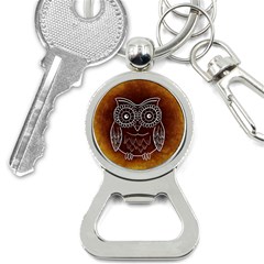 Owl Abstract Funny Pattern Button Necklaces by Nexatart