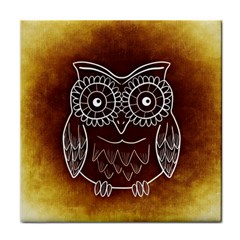 Owl Abstract Funny Pattern Face Towel by Nexatart