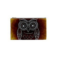 Owl Abstract Funny Pattern Cosmetic Bag (small)  by Nexatart