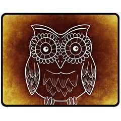 Owl Abstract Funny Pattern Fleece Blanket (medium) 