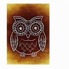 Owl Abstract Funny Pattern Large Garden Flag (two Sides) by Nexatart